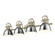 Duncan Four Light Vanity in Aged Brass (62|3602-BA4 AB-CH)