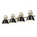 Duncan Four Light Vanity in Aged Brass (62|3602-BA4 AB-BK)
