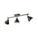 Duncan Three Light Semi-Flush Mount in Rubbed Bronze (62|3602-3SF RBZ-BLK)
