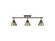 Duncan Three Light Semi-Flush Mount in Rubbed Bronze (62|3602-3SF RBZ-AB)