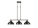 Duncan Three Light Linear Pendant in Rubbed Bronze (62|3602-3LP RBZ-BLK)