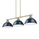 Duncan Three Light Linear Pendant in Aged Brass (62|3602-3LP AB-NVY)