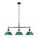 Orwell Three Light Linear Pendant in Matte Black (62|3306-LP BLK-GN)