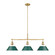 Orwell Three Light Linear Pendant in Brushed Champagne Brass (62|3306-LP BCB-GN)
