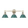 Orwell Three Light Vanity in Aged Brass (62|3306-BA3 AB-GN)