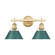 Orwell Two Light Vanity in Brushed Champagne Brass (62|3306-BA2 BCB-GN)