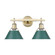 Orwell Two Light Vanity in Aged Brass (62|3306-BA2 AB-GN)