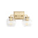 Elliott Two Light Bath Vanity in Brushed Champagne Brass (62|3094-BA2 BCB-RIB)