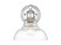 Carver One Light Wall Sconce in Chrome (62|0305-BA1 CH-CLR)