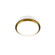 Salvo LED Flush Mount in White/Aged Brass (34|FM-20515-35-WT/AB)