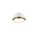 Salvo LED Flush Mount in White/Aged Brass (34|FM-20509-35-WT/AB)