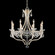Adley Eight Light Chandelier in Heirloom Silver (53|S77508-44H)