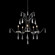Tinsley Five Light Chandelier in Ferro Black (53|S30505-59R)
