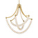 Pearl LED Chandelier in Legacy Brass (7|5646-732-L)