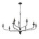 Velena Nine Light Chandelier in Dark Matte Black (7|3829-899)