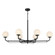 Whitehall Six Light Island Pendant in Dark Matte Black (7|3796-899)