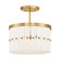 Coronelle Three Light Convertible Semi-Flush in Legacy Brass (7|2083-732)