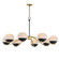 Lucerne Eight Light Chandelier in Black / Natural Aged Brass (16|24648MRBKNAB)