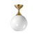 Neve One Light Flush Mount in Natural Aged Brass (16|21229MRNAB)