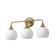 Neve Three Light Bath Vanity in Natural Aged Brass (16|21223MRNAB)