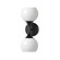 Neve Two Light Wall Sconce in Black (16|21222MRBK)