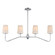 Durham Four Light Linear Chandelier in Polished Chrome (16|12697WTPC)