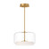 Enkel LED Pendant in Clear/Brushed Gold (347|PD70615-CL/BG-UNV)