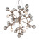 Element 40 Light Chandelier in Stria Gold Leaf (68|206-440-SGL)