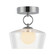 Leota LED Semi Flush Mount in Chrome/Clear Glass (452|SF443308CHCL-UNV)