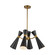 Blake Four Light Chandelier in Matte Black/Aged Gold (452|CH574424MBAG)
