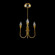 Plumeria LED Pendant in Aged Brass (529|BPD25512-AB)