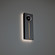 Keyhole LED Outdoor Wall Sconce in Black/Textured Brushed Nickel (281|WS-W20516-BK/BN)