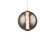 Swirly LED Mini Pendant in Smoke Glass/Brushed Nickel (281|PD-32511-27-SM/BN)