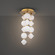 Pearla LED Flush Mount in Aged Brass (281|FM-2523-AB)