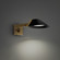 Pavilion LED Task Light in Black & Aged Brass (281|BL-40522-BK/AB)