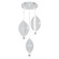 Embark LED Pendant in Silver Leaf/Clear (48|100064-43)