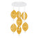 Embark LED Pendant in White/Amber (48|100060-62)