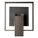 Shadow Box Shadow Box Medium w/Slate Dark Sky Friendly Outdoor Sconce in Coastal White (39|302662-SKT-02-SL-ZM0850)