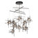 Tura Tura 10-Light Frosted Glass Mobile Pendant in Natural Iron (39|131160-SKT-LONG-20-YC0305)