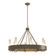 Banded Eight Light Chandelier in Soft Gold (39|105040-SKT-84-FD0611)