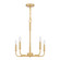 Abner Five Light Chandelier in Aged Brass (10|ABR5018AB)
