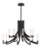 Olette LED Chandelier in Matte Black (40|49012-033)