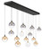 Iissa LED Linear Chandelier in Gold-Black Mix (40|48940-043)