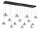 Iissa LED Linear Chandelier in Matte Black (40|48939-027)