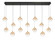 Iissa LED Linear Chandelier in Gold (40|48938-037)