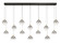Iissa LED Linear Chandelier in Gold (40|48938-020)