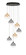 Iissa LED Chandelier in Gold-Black Mix (40|48930-042)