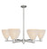 Arcadia Six Light Chandelier in Satin Nickel (405|716-6CR-SN-NBD-75-NAT)