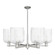 Arcadia Six Light Chandelier in Satin Nickel (405|716-6CR-SN-G559-8SDY)