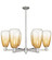 Arcadia Six Light Chandelier in Satin Nickel (405|716-6CR-SN-G480-6AM)